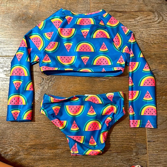 Cat & Jack Swim Watermelon Rash Guard W Toddler Bikini Set Poshmark